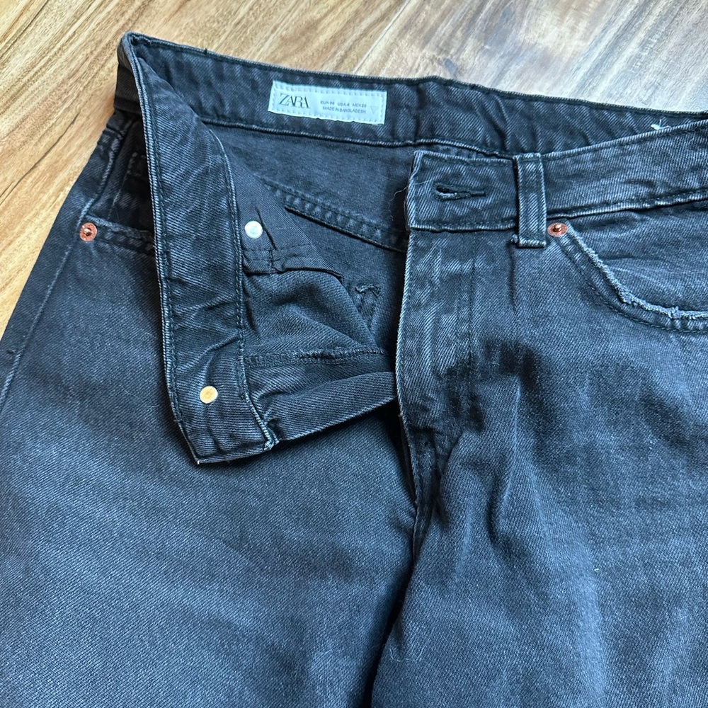 Zara Black Flare & Wide Leg Jeans